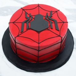 Chocolate Birthday Cake - Spidey Theme for Kids' Celebration