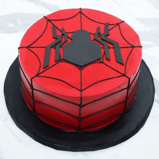 Chocolate Birthday Cake - Spidey Theme for Kids' Celebration