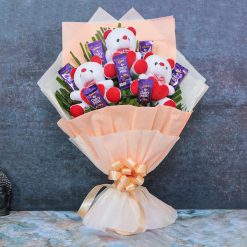Heart Teddy & Chocolates Gift Set