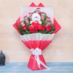 Alternative view of Roses Chocolate Heart – Indulgent Celebration