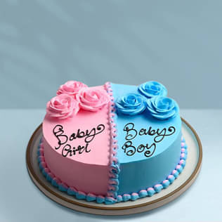 Gender Reveal Cake Cream