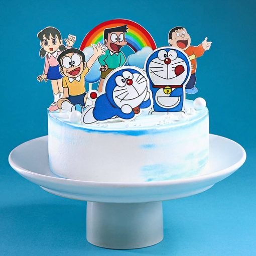 Doraemon Funscape Cake Colourful Cartoon Celebration - Image 2