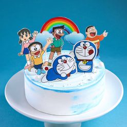 Doraemon Funscape Cake Colourful Cartoon Celebration