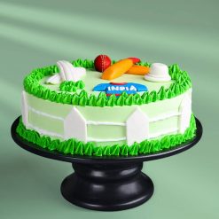 Alternative view of Cricket Cake Green Field Fondant Celebration