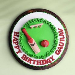 Scrumptious Cricket Theme Celebration Cake