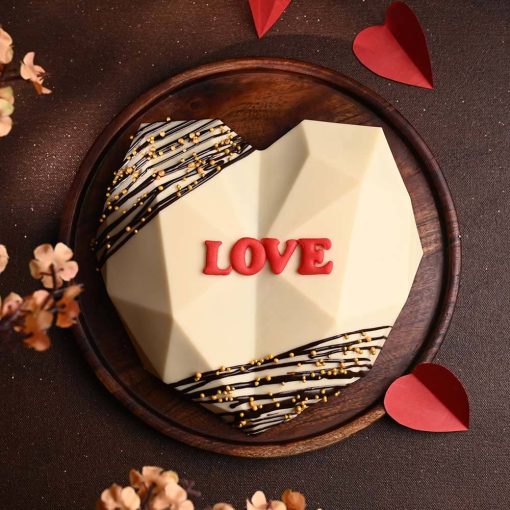 Pineapple Flavoured Heart Pinata Cake Perfect for Love - Image 3