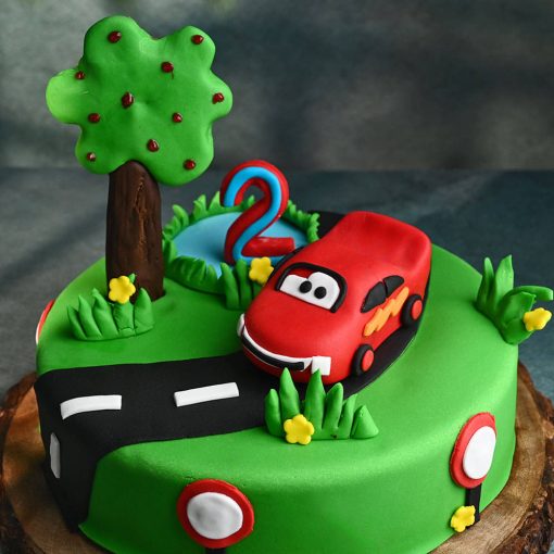 Fresh-Baked Car Theme Cake Race to Deliciousness!