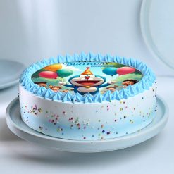 Alternative view of Fun Character Cake for Birthday Celebrations