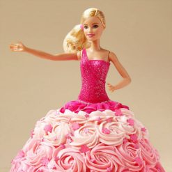 Classic Fantasy Cream Cake with Barbie Theme
