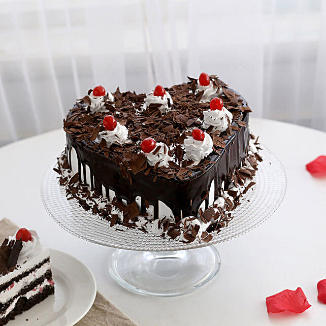Black Forest Heart Cake Decade