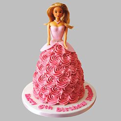 Premium Vanilla Cream Doll Cake Online
