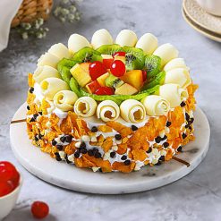 Pineapple Fruit Cake Extravaganza Fresh Cream Delight