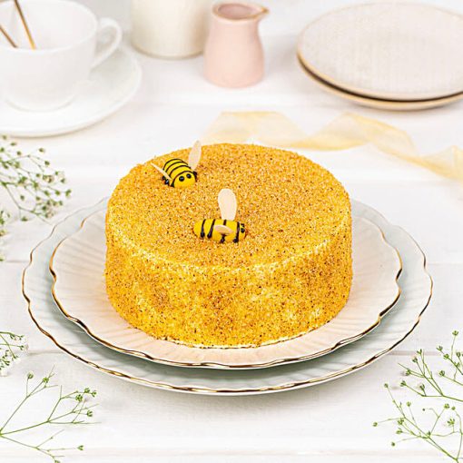 Butterscotch Cream Cake Sweet Honey Bee Indulgence