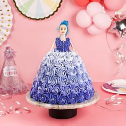 Chocolate Cream Doll Cake Purple Dream Delight