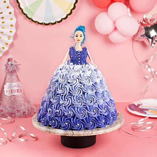 Chocolate Cream Doll Cake Purple Dream Delight