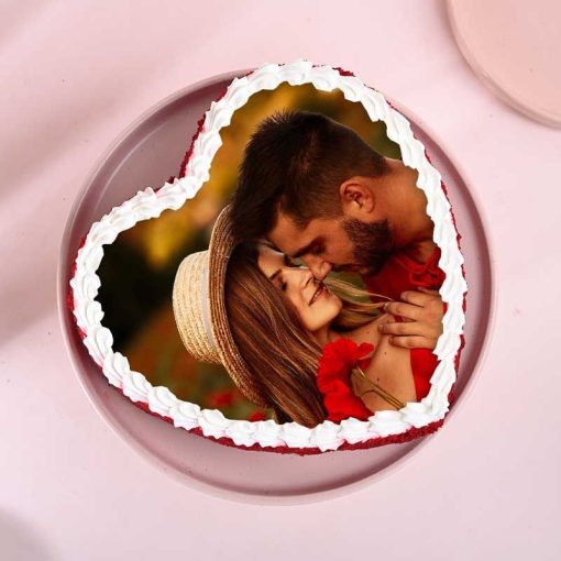 Red Velvet Photo Cake A Sweetl - Image 3