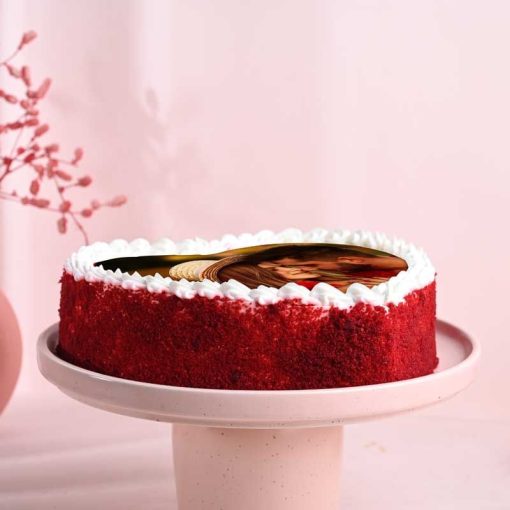 Red Velvet Photo Cake A Sweetl - Image 4