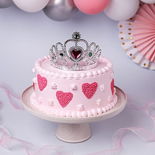 Strawberry Cream Cake - Enchanted Princess Celebration