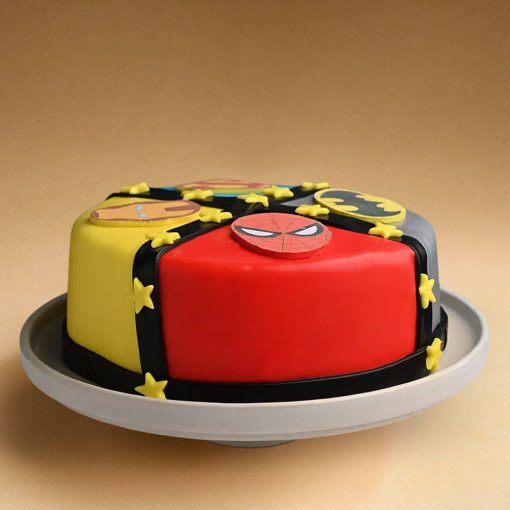 Superhero Adventure Cake - Themed Celebration Treat - Image 3