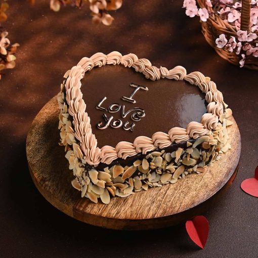 Chocolate Love Cake Romantic Treat Sweet Confession Cake - Image 3