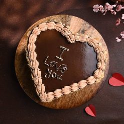 Chocolate Love Cake Romantic Treat Sweet Confession Cake