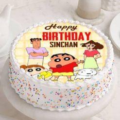 Alternative view of Cartoon Shinchan Birthday Cake Fun Celebration Treat