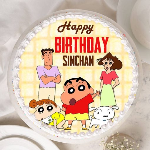 Cartoon Shinchan Birthday Cake Fun Celebration Treat - Image 3