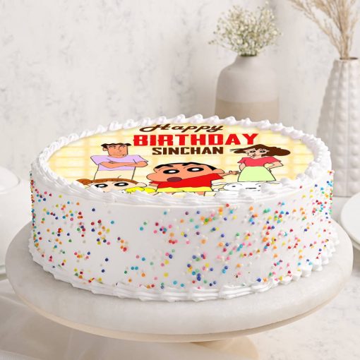 Cartoon Shinchan Birthday Cake Fun Celebration Treat - Image 4