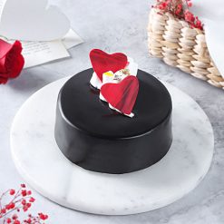 Truffle Cake Delight Romantic Round Chocolate Treat