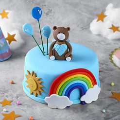 Chocolate Fondant Cake Delight – Round Celebration Cake