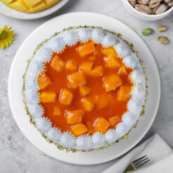 Alternative view of Round Tropical Mango Cream Cake