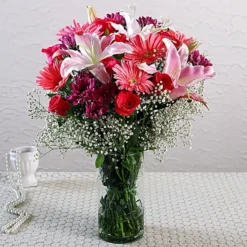 Beautiful Red Rose Vase