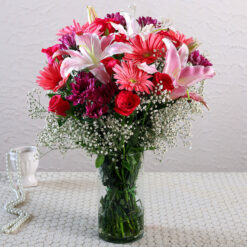 Beautiful Red Rose Vase