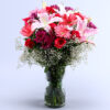 Beautiful Red Rose Vase