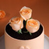 Chocolate Cake, Rose Garnished