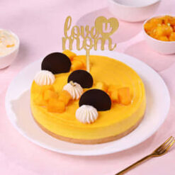 Mango Cheesecake Celebration Cake