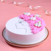 Mother's Day Vanilla Cake with Floral Design