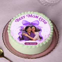 Personalized Photo Cake for Mom