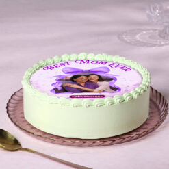 Personalized Photo Cake for Mom