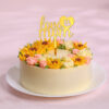 Sunflower and Rose Designer Cake